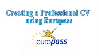 كيف تستخدم موقع Europass للحصول على CV احترافية