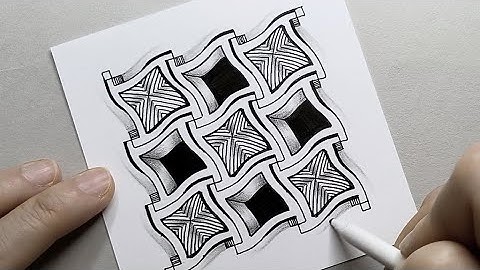 Drawing Zentangle – XADENT / XIRCUS / CUBINE
