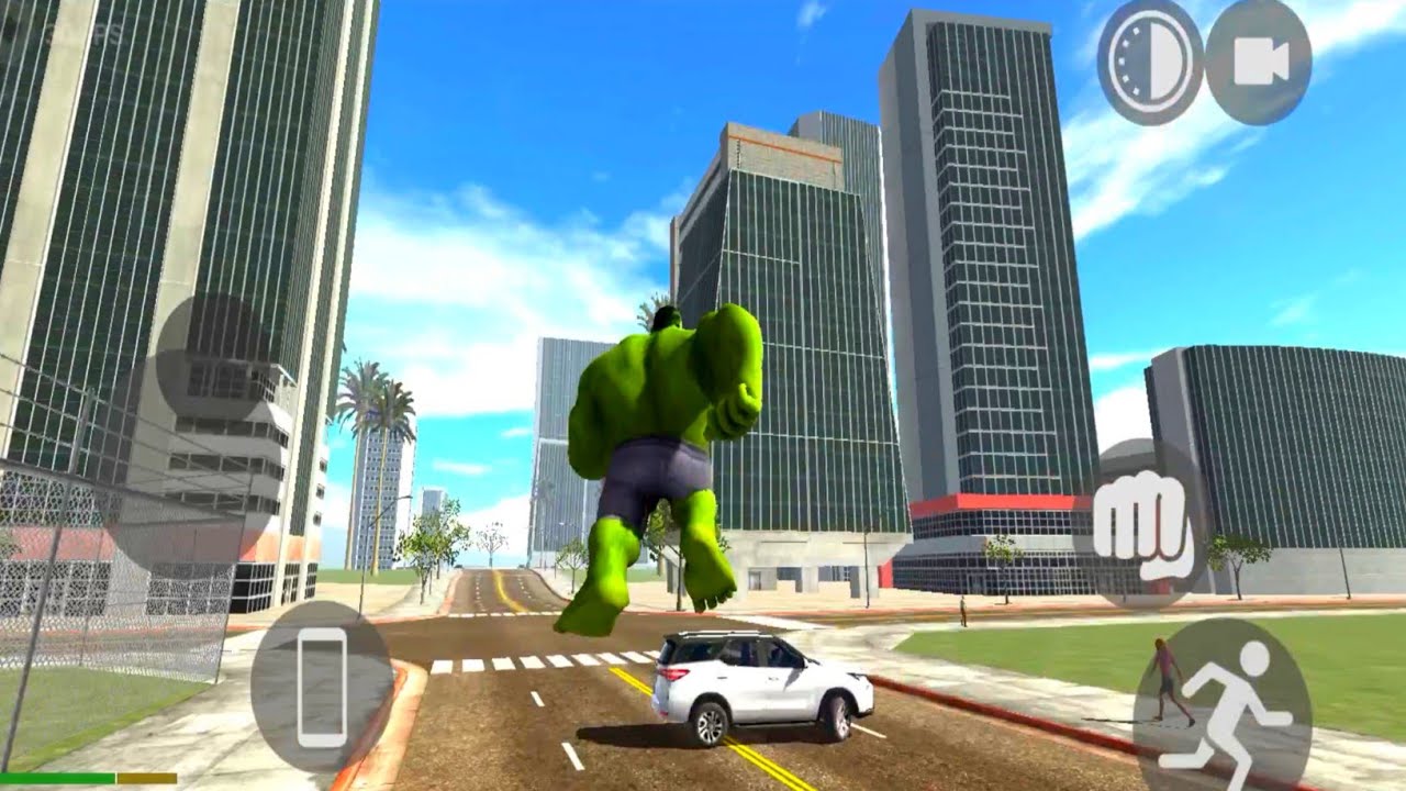 A Flying HULK 🤣 in Indian bike 3D game