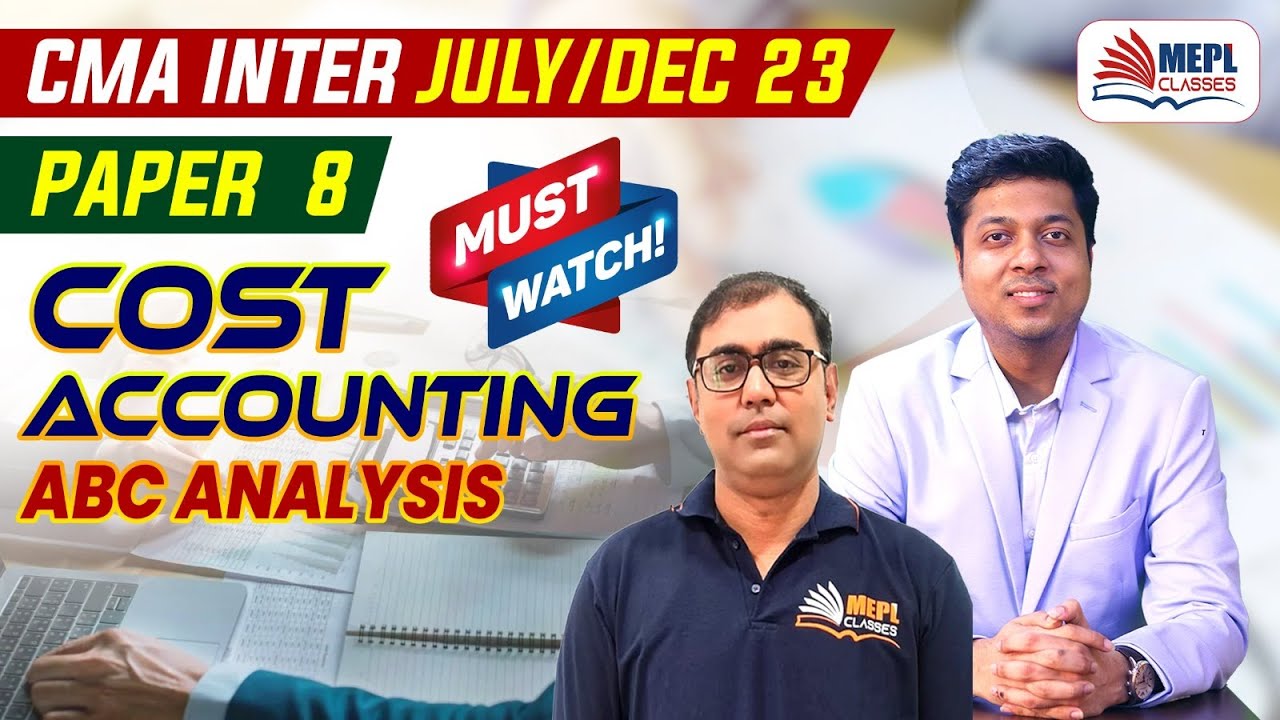 CMA Inter COST ACCOUNTING Paper 8 ABC Analysis For July Dec 23 cma-inter-cost-accounting-paper-8-abc-analysis-for-july-dec-23