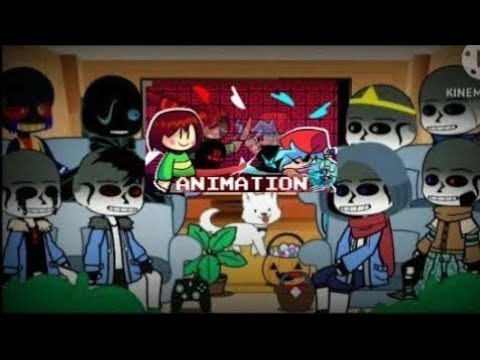 Sans AU Reacts to Chara vs BF Knife Fight in Gacha Club!