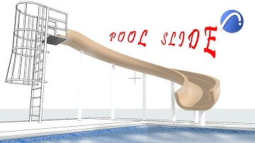 Curved surfaces; Pool slide with archicad