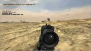 Battlefield 2: Project Reality: British Infantry working with tank to get last cache (+mortars)