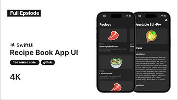 Recipe App UI SwiftUI - Full Episode