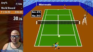 Tennis NES speedrun [0:58.70]