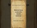 Worship Allah alone with sincere devotion. | Daily Islamic Quote Ep 063 #Shorts