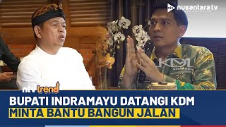 Bupati Indramayu Lucky Datangi KDM Minta Bantuan Bangun Jalan | NTV