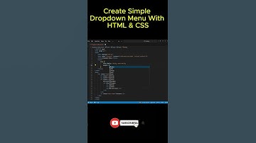 Master Dropdown Menus: Create a Stylish Menu with HTML & CSS (Step-by-Step) 🔥