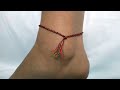 How to make a Rainbow Anklet, DIY Ankle Bracelet, Surf, Beach, Holiday, 脚链 Tobilleras 발목 cavigliere