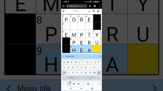 Speedsolving the NY Times Mini Crossword! (21 Dec 23) #wordpuzzle #speedsolving #wordgames #puzzle screenshot 5