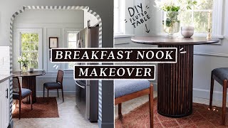 Vintage Revival BREAKFAST NOOK MAKEOVER + DIY Fluted Round Table (Budget Friendly)