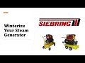 Steam generator winterization