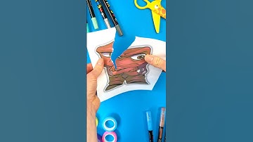 Amazing Paper Craft Trick with Anger by Inside Out 🔥#insideout #insideout2 #papercraft #trick #wow