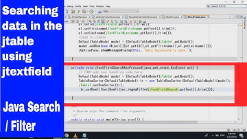 🌟 Java Swing Tutorial: Master Data Search in jTable Using jTextField 🖱️ #JavaProgramming