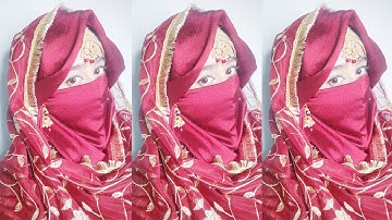 New 2025 Simple Hijab With Niqab Style For Wedding By Wajeeha Fatima