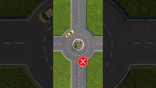 🚗 Roundabout Entry Mistakes | Perfect Exit Control Tips #driving #dmv #tips #shorts #youtube