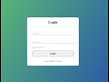 Create a Pure CSS Simple Login Page | HTML and CSS