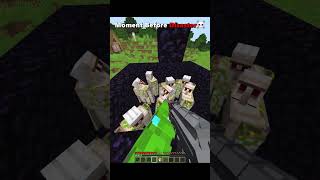 MINECRAFT Iron Golem Cooked!☠️#minecraft #gaming #trending