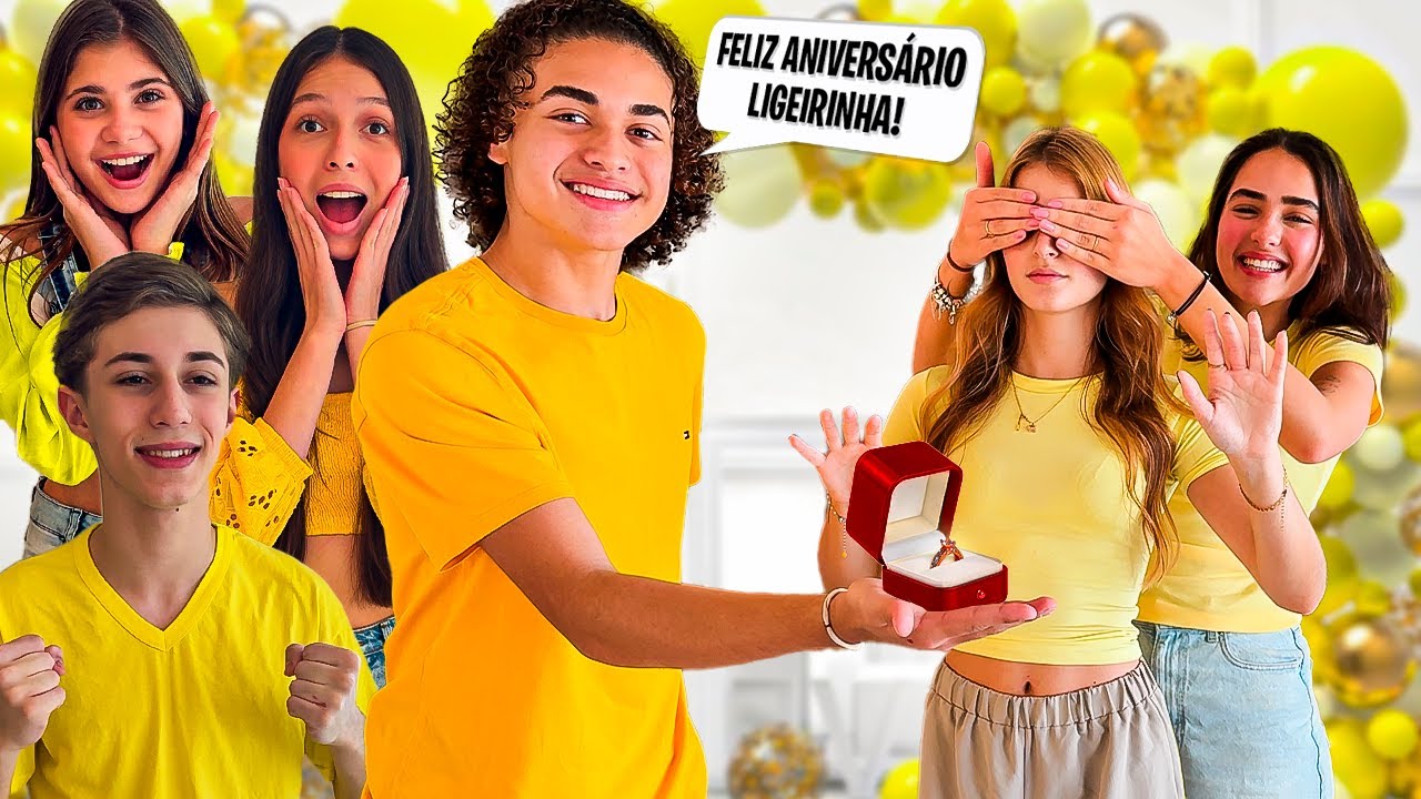 FIZEMOS UMA FESTA SURPRESA PRA LIGEIRINHA, ELES VOLTARAM A NAMORAR ❤️❤️❤️