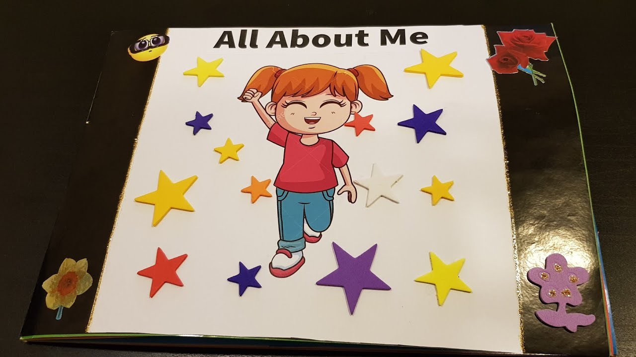 Scrap book idea for Kindergarten, All about me book