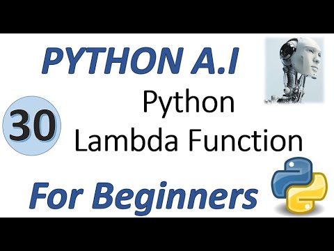 Machine Learning Tutorial Python : 30. Python Lambda Function - YouTube