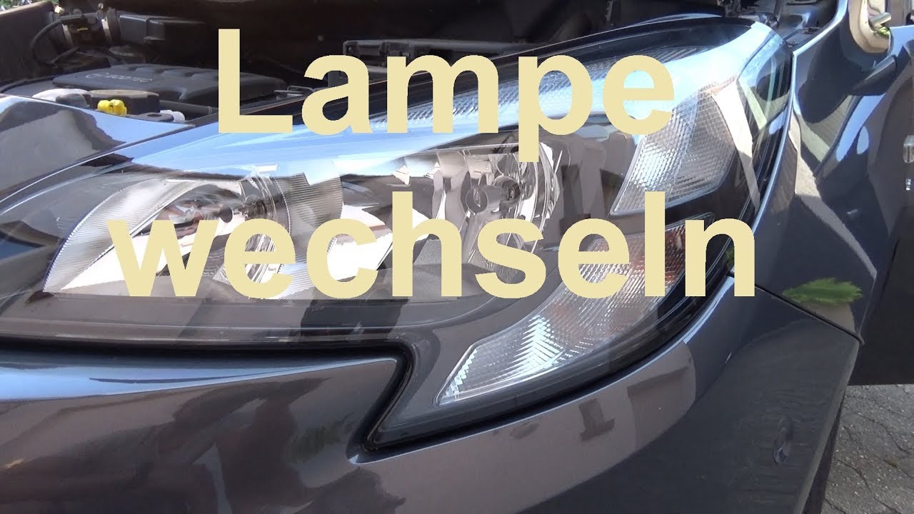 Opel Corsa E Abblendlicht wechseln H7 Lampe Opel Corsa Fahrlicht wechseln  Glühlampe 