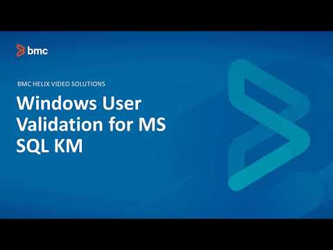 BMC TSOM Patrol: How to Validate Windows Users for MS SQL KM