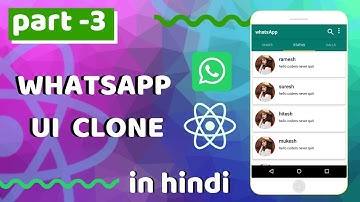 #3 - WhatsApp UI Clone in react native | react native with expo tutorials in hindi