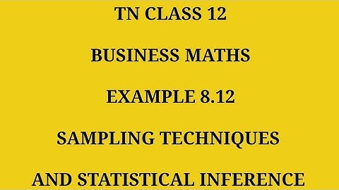 TN 12th Business maths chapter 8 example 8.12