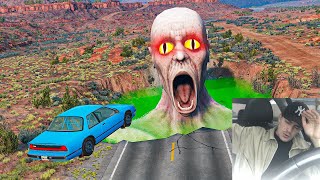 Epic Escape From The Shy Guy (SCP-096) | Car VS Giant Bulge | Horror BeamNG Zak Portal #19 screenshot 5