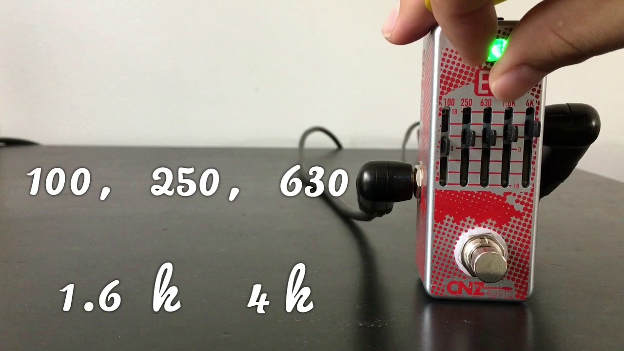 A Great Equalizer!  The CNZ audio “GEQ-5 EQ” guitar effect pedal. An AJL music demo!