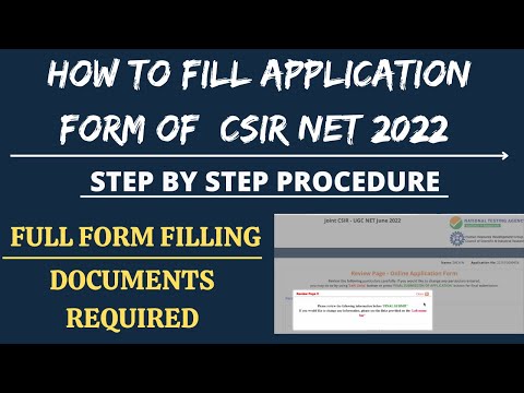 HOW TO FILL CSIR  NET FORM 2022 | CSIR NET 2022 FORM FILLING | STEP BY STEP PROCEDURE |PRADEEP RAWAT