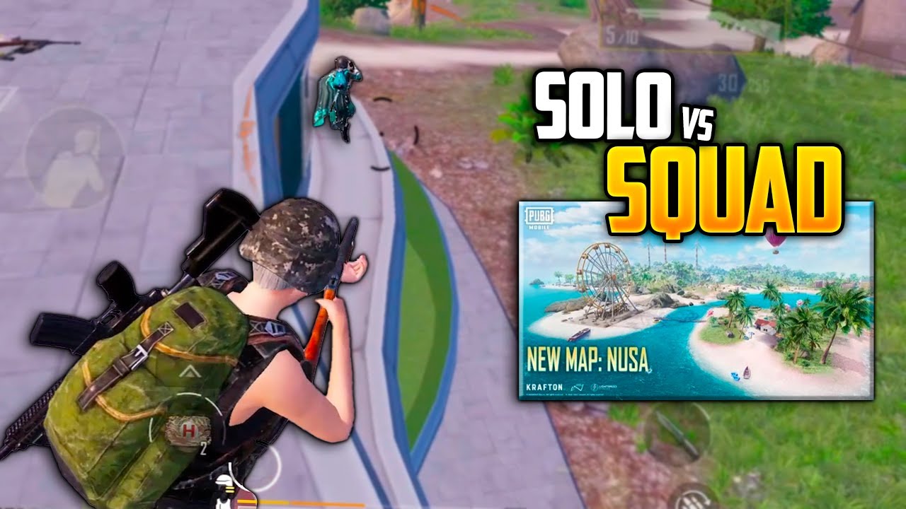 O MAPA ESQUECIDO DO PUBG MOBILE, NUSA SOLO VS SQUAD EM 2025
