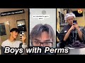 boys getting perms (curly hair) 🥰 | tiktoks