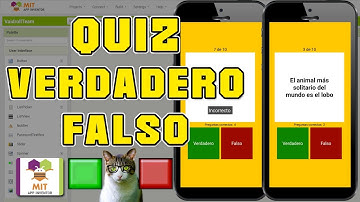 CÓMO CREAR UN QUIZ VERDADERO O FALSO EN MIT APP INVENTOR 2