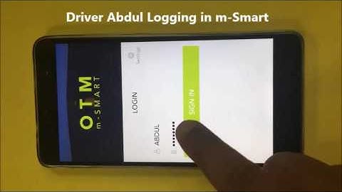 ITC Infotech OTM mSmart Demo