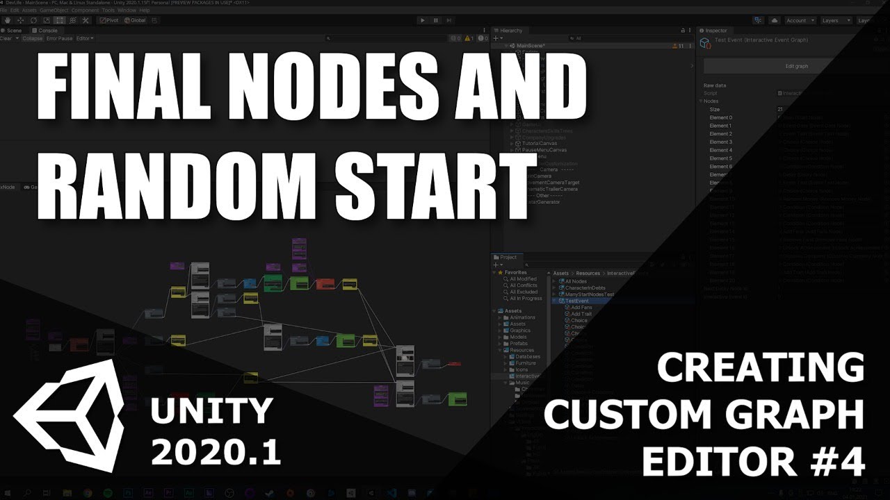 Custom Graph Editor in Unity 2020! - Final Nodes and Random Events ...