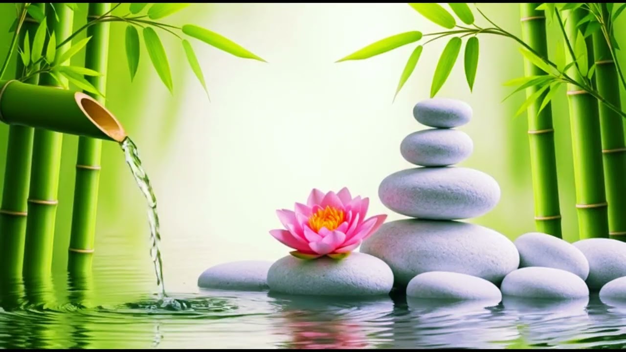 Relaxing Spa Music with Bamboo Water Fountain 🌿 Stress Relief, Deep Relaxation & Meditation Music