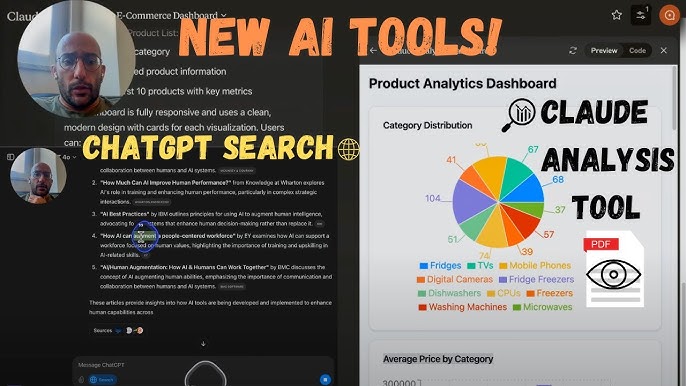 Claude visual analysis dashboard interface