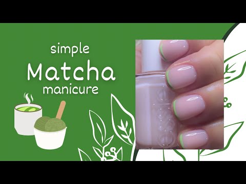 Simple Matcha Inspired Manicure