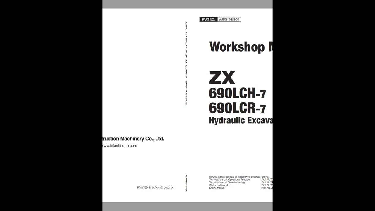 Hitachi ZX690LCR-7 Service manual - YouTube