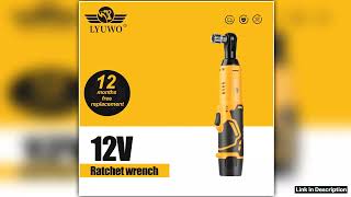 LYUWO 12V 38 Rechargeable Electric Ratchet Set Angle Drill Screwdriver To Remove Screw Nut Automobi