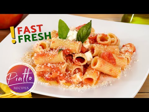 Fast CAPRESE PASTA with Fresh Tomatoes and Mozzarella | Ultimate Mediterranean Diet Recipe