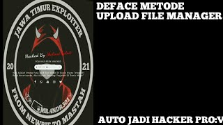 deface metode upload file manager Termudah cocok untuk pemula ||