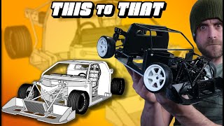 RC cars that look better NAKED! Fully Custom 3d PRINTED Chassis | NOT JDM!