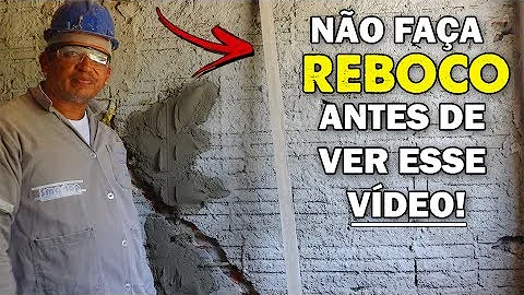 Como fazer reboco passo a passo?