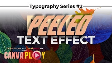 CANVAPLAY | PEELED TEXT EFFECT