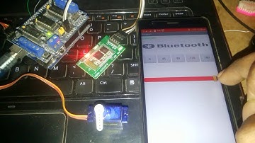 Servo motor controlling with Bluetooth via Android mobile app
