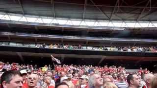Wrexham v Newport. Play Off Final. National Anthems