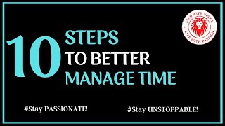 10 Actionable Steps for Time Management | Srinivasa Reddy |